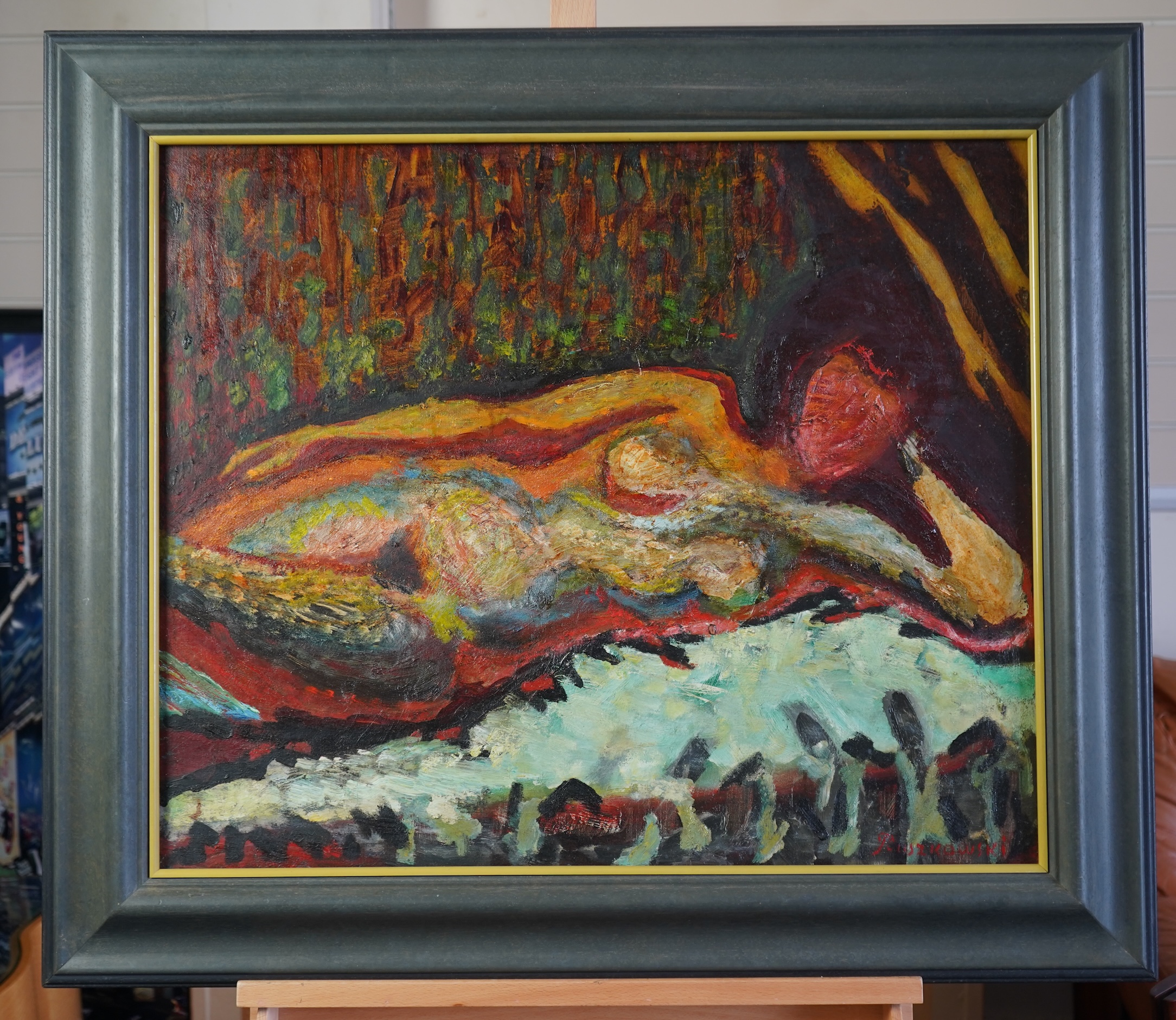 Zdzislaw Ruszkowski, Polish 1907–1991, Reclining Nude